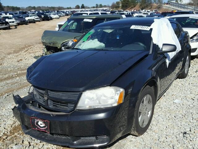 1B3LC46K38N180014 - 2008 DODGE AVENGER SE BLACK photo 2