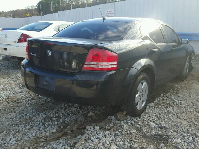 1B3LC46K38N180014 - 2008 DODGE AVENGER SE BLACK photo 4