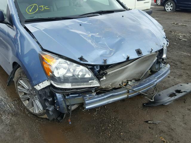 5FNRL38828B018989 - 2008 HONDA ODYSSEY TO BLUE photo 10