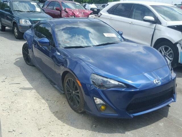 JF1ZNAA1XD1719008 - 2013 TOYOTA SCION FR-S BLUE photo 1