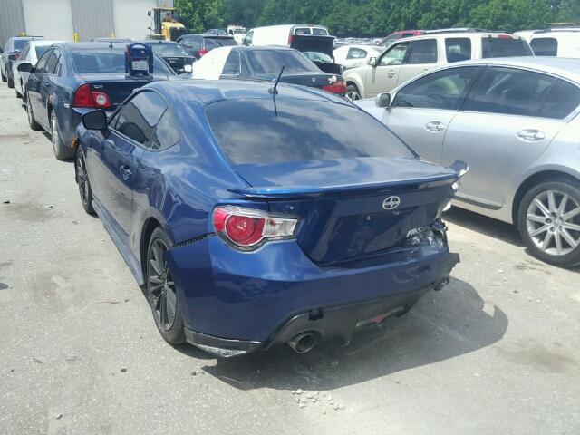 JF1ZNAA1XD1719008 - 2013 TOYOTA SCION FR-S ლურჯი ფოტო 3
