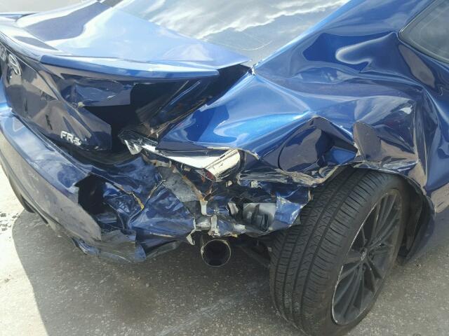 JF1ZNAA1XD1719008 - 2013 TOYOTA SCION FR-S ლურჯი ფოტო 9