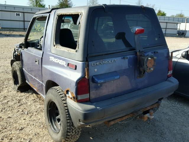 2CNBJ1866W6910039 - 1998 CHEVROLET TRACKER BLUE photo 3