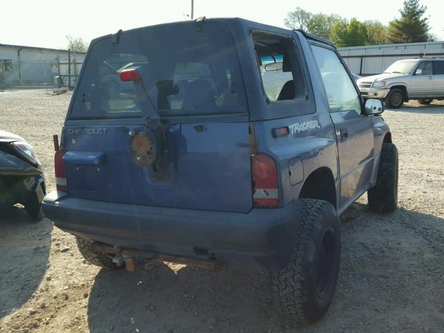 2CNBJ1866W6910039 - 1998 CHEVROLET TRACKER BLUE photo 4