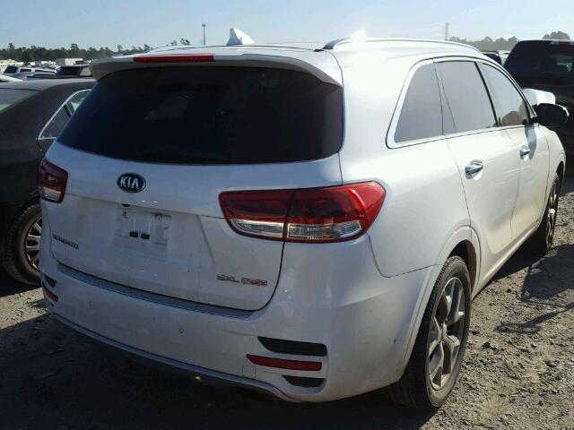 5XYPKDA12GG016874 - 2016 KIA SORENTO SX WHITE photo 4