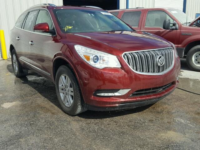 5GAKRAKD4FJ385670 - 2015 BUICK ENCLAVE MAROON photo 1