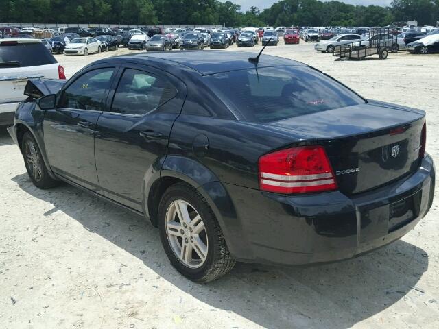 1B3CC1FB0AN206122 - 2010 DODGE AVENGER EX BLACK photo 3