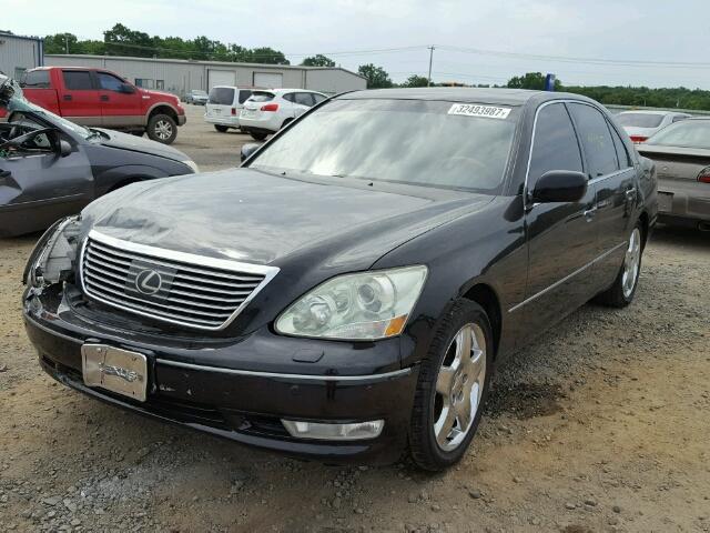 JTHBN36F155026221 - 2005 LEXUS LS 430 BLACK photo 2