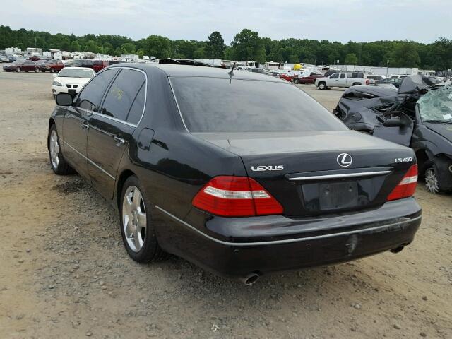 JTHBN36F155026221 - 2005 LEXUS LS 430 BLACK photo 3