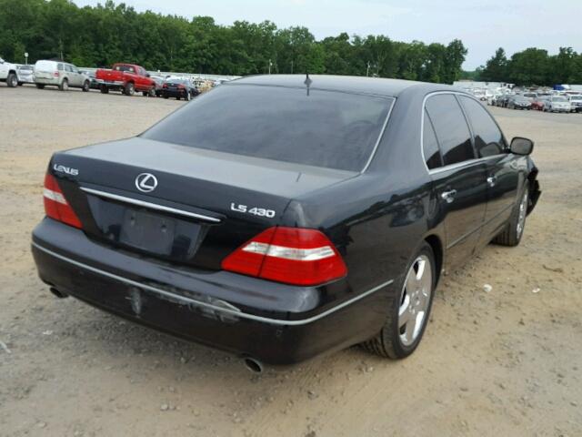 JTHBN36F155026221 - 2005 LEXUS LS 430 BLACK photo 4