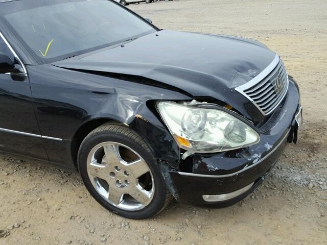 JTHBN36F155026221 - 2005 LEXUS LS 430 BLACK photo 9