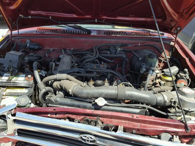 JT4RN93P4N5057172 - 1992 TOYOTA PICKUP 1/2 RED photo 7