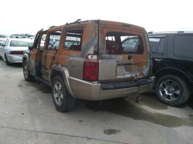 1J8HH48K26C265284 - 2006 JEEP COMMANDER GRAY photo 3