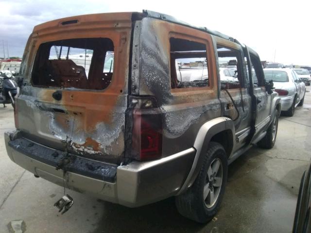 1J8HH48K26C265284 - 2006 JEEP COMMANDER GRAY photo 4