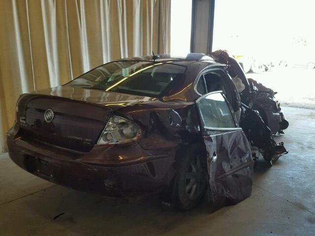 2G4WC582561274548 - 2006 BUICK LACROSSE C MAROON photo 4