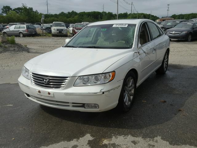 KMHFC46F79A342116 - 2009 HYUNDAI AZERA SE WHITE photo 2