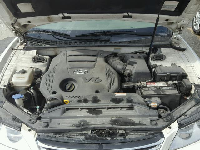 KMHFC46F79A342116 - 2009 HYUNDAI AZERA SE WHITE photo 7