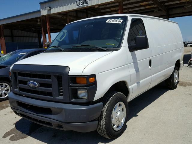 1FTNE1EW1EDA66485 - 2014 FORD ECONOLINE WHITE photo 2