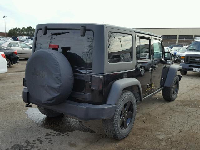 1C4BJWDG1CL241889 - 2012 JEEP WRANGLER U BLACK photo 4