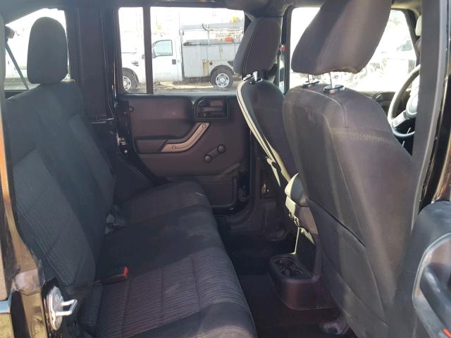 1C4BJWDG1CL241889 - 2012 JEEP WRANGLER U BLACK photo 6