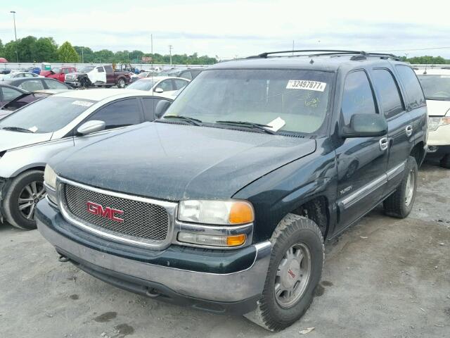 1GKEC13Z42J212866 - 2002 GMC YUKON GREEN photo 2