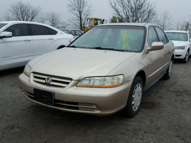 1HGCG56471A089210 - 2001 HONDA ACCORD LX BEIGE photo 2