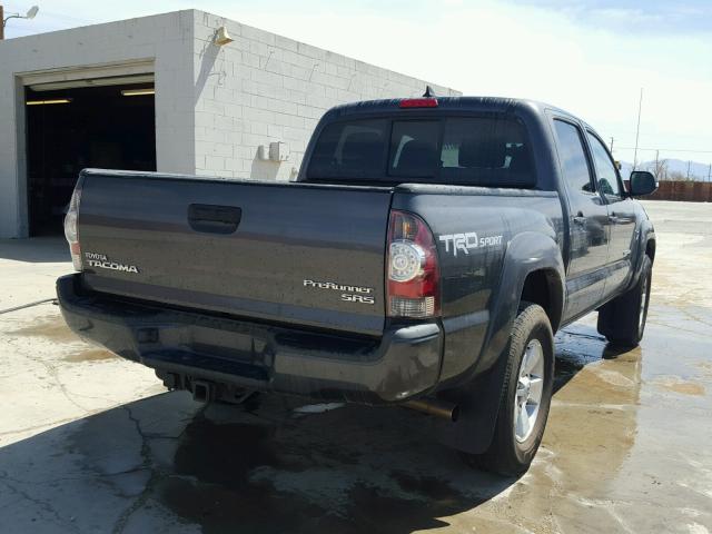 5TFJU4GN1EX055590 - 2014 TOYOTA TACOMA GRAY photo 4