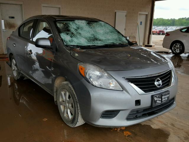 3N1CN7AP2EL815638 - 2014 NISSAN VERSA GRAY photo 1