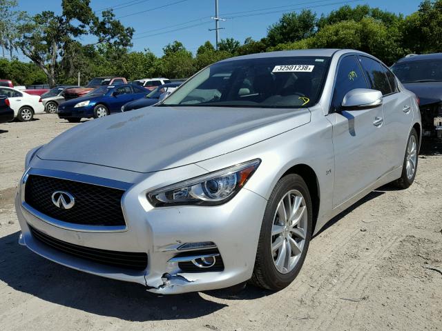 JN1EV7APXHM744577 - 2017 INFINITI Q50 PREMIU SILVER photo 2