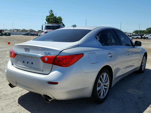 JN1EV7APXHM744577 - 2017 INFINITI Q50 PREMIU SILVER photo 4