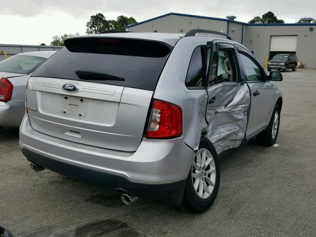 2FMDK3GC2EBA32544 - 2014 FORD EDGE SE SILVER photo 4