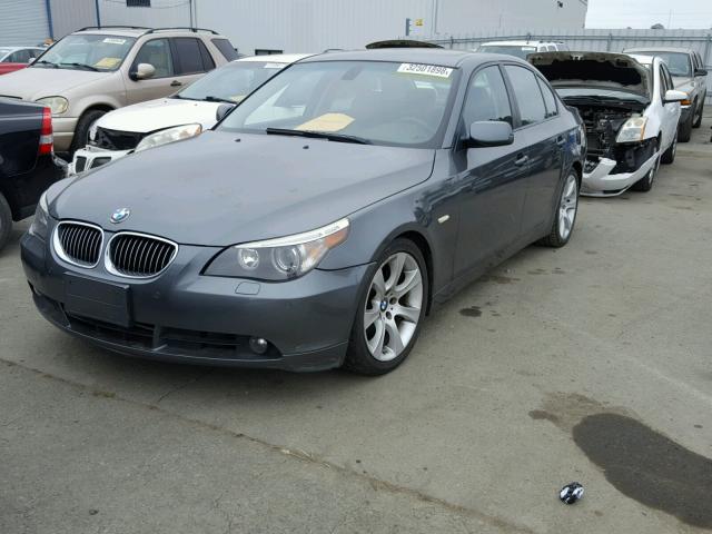 WBANB53557CP07394 - 2007 BMW 550 I GRAY photo 2