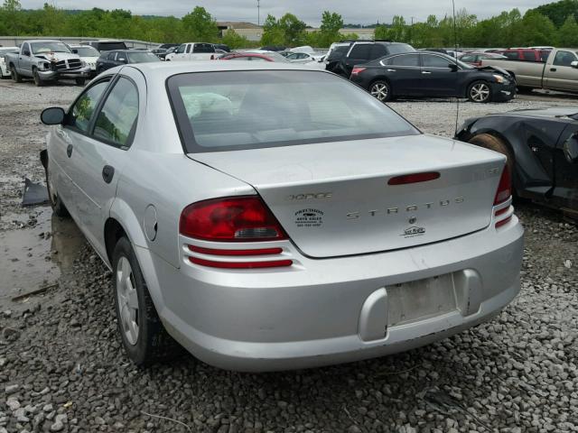 1B3EL36XX4N144765 - 2004 DODGE STRATUS SE SILVER photo 3