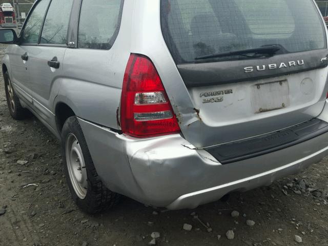 JF1SG65634H715369 - 2004 SUBARU FORESTER 2 SILVER photo 9