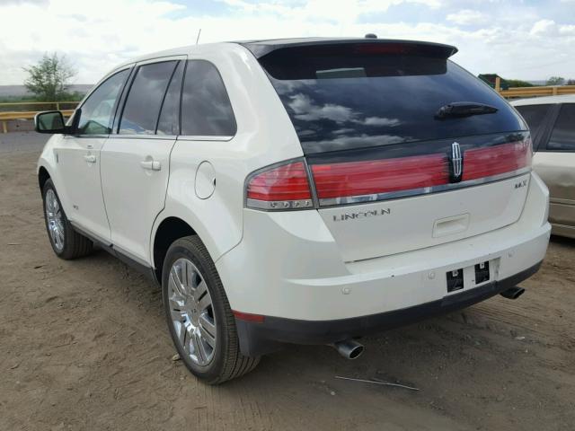 2LMDU68C58BJ12326 - 2008 LINCOLN MKX WHITE photo 3