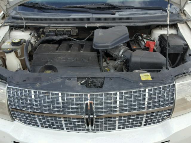 2LMDU68C58BJ12326 - 2008 LINCOLN MKX WHITE photo 7