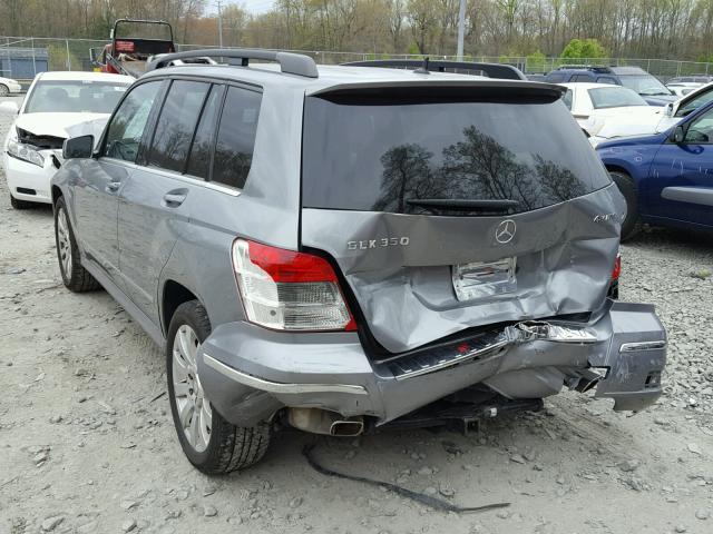 WDCGG8HBXCF939490 - 2012 MERCEDES-BENZ GLK 350 4M GRAY photo 3