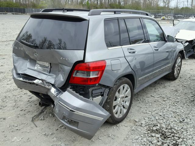 WDCGG8HBXCF939490 - 2012 MERCEDES-BENZ GLK 350 4M GRAY photo 4