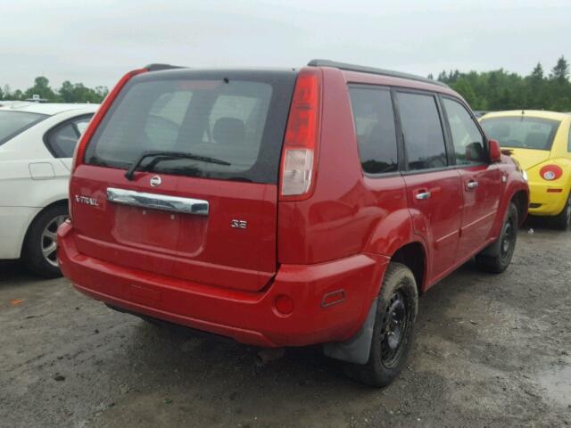 JN8BT08VX5W108103 - 2005 NISSAN X-TRAIL XE RED photo 4