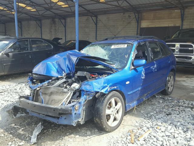 JM1BJ246331121877 - 2003 MAZDA PROTEGE PR BLUE photo 2