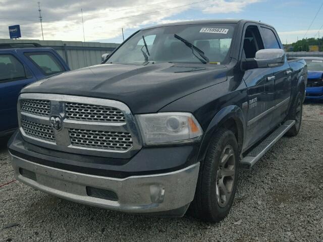 1C6RR6NT0GS327121 - 2016 RAM 1500 LARAM BLACK photo 2