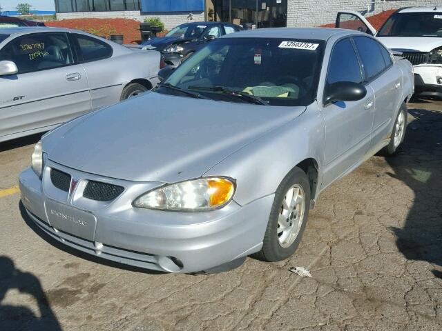 1G2NE52F94M672244 - 2004 PONTIAC GRAND AM S SILVER photo 2