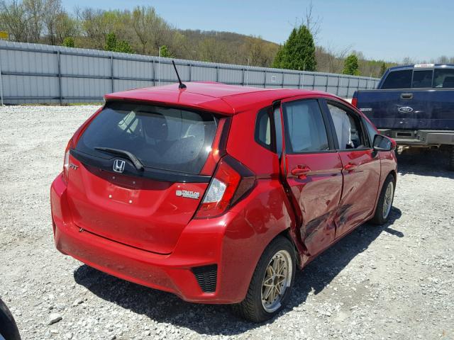 3HGGK5G57FM748078 - 2015 HONDA FIT LX RED photo 4