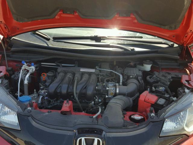 3HGGK5G57FM748078 - 2015 HONDA FIT LX RED photo 7