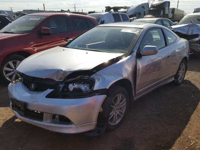 JH4DC54855S009633 - 2005 ACURA RSX SILVER photo 2