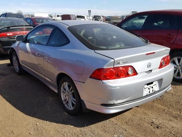 JH4DC54855S009633 - 2005 ACURA RSX SILVER photo 3