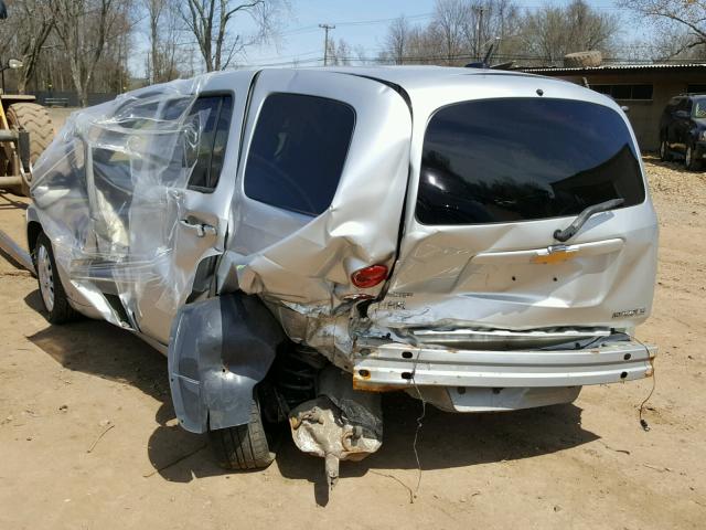3GNCA13B19S545201 - 2009 CHEVROLET HHR LS SILVER photo 3