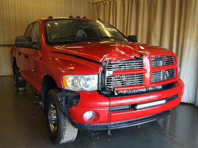 3D7KU28C04G190221 - 2004 DODGE RAM 2500 S RED photo 1