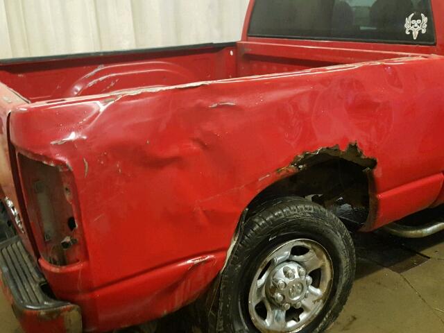 3D7KU28C04G190221 - 2004 DODGE RAM 2500 S RED photo 9