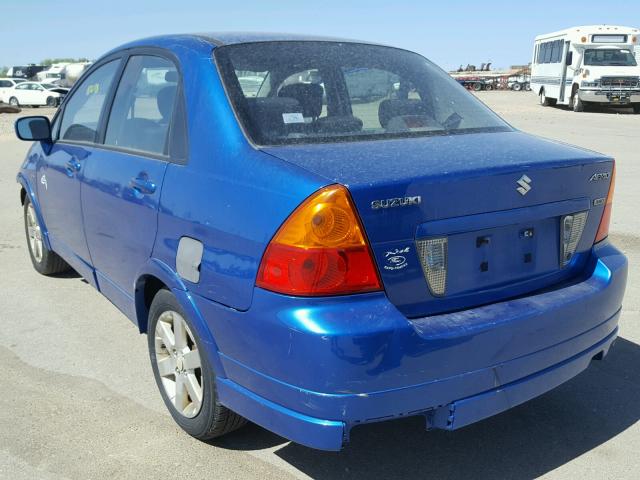 JS2RB61S465300467 - 2006 SUZUKI AERIO PREM BLUE photo 3